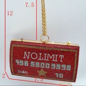 Cute Rhinestone Evening Clutch Bag